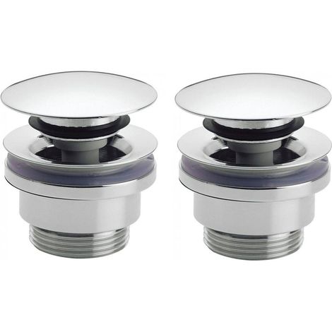 Saniclass bonde clic-clac - 5/4" - chrome - set de 2 (1/5)