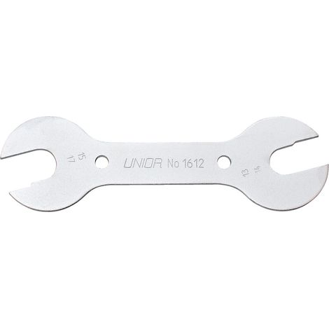 clé unior 1612/2 double face ultra fine chrome (1/4)