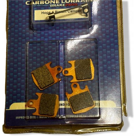 PASTILLAS DE FRENO ORGÁNICAS CLARKS VX804 HOPE CON PINZA DE 4 PISTONES (1/3)