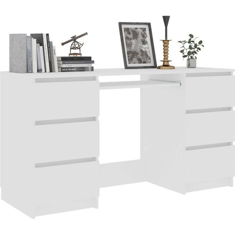 FIMEI Bureau Blanc 140x50x77 cm Aggloméré (1/5)