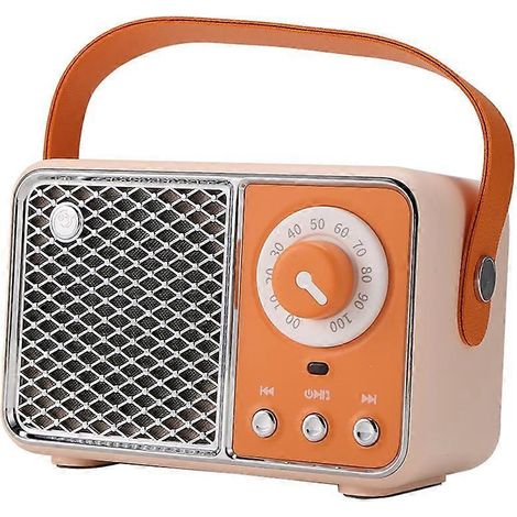 Enceinte Bluetooth portable, son et musique sans fil, radio FM, mini Bluetooth, audio orange (1/5)