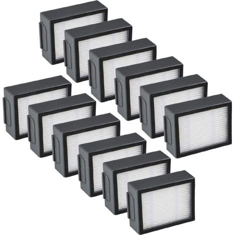 12-Pack Remplacement Filtres avec iRobot Roomba i & e i7 e5 e6 + J7 Pièces de Rechange pour Aspirateur Accessoires (1/4)