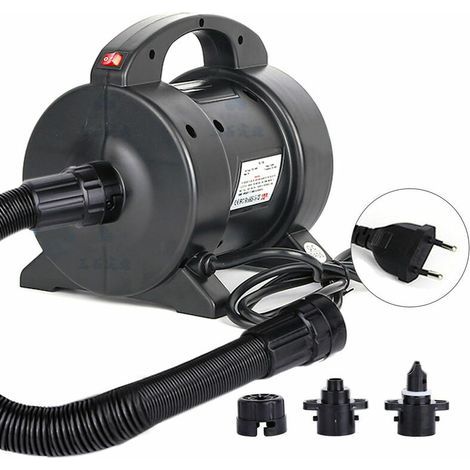 – Pompe à air électrique 1600 W – Gonflage rapide 4800 L/min – Pression max 4.0 psi – 2 buses pour matelas et bateaux (1/5)