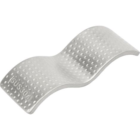 Porte-baguettes en acier inoxydable à double usage, antiadhésif et élégant, support pour baguettes, cuillère et fourchette, couleur argent. (1/5)