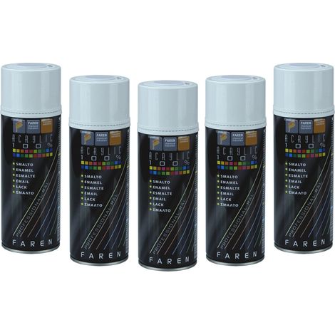 Smalto spray acrilico professionale colori RAL da 400ml Colore o Finitura: RAL9005NeroOpaco (1/5)