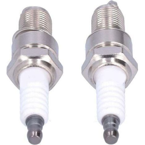 Lot de 2 bougies d'allumage F6RTC pour MTD 95110292 75110292 Torch Engine 131039 Tondeuse à gazon (1/4)