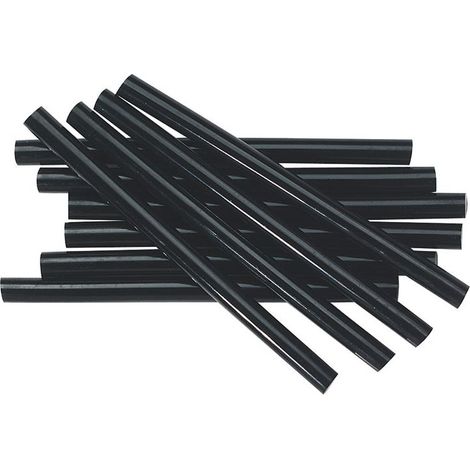 Kit de 10 batons de colle chaude noire 12x200mm 200g 0071
