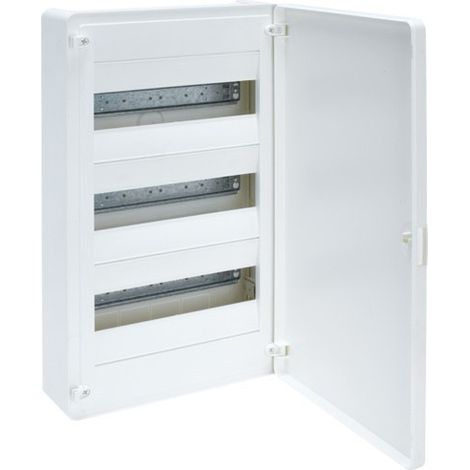 HAGER VS312PE VF Golf Surface Schaltschrank mit 3 Reihen 36 Module opak weiß+Streifen