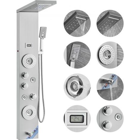 Sistema Pannello Doccia, 6 Modalità Doccia, LED e Display (1/5)