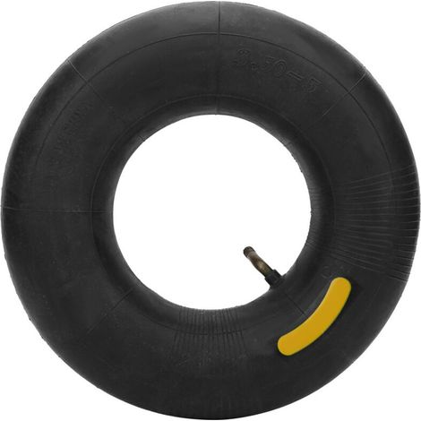 Chambre à air en caoutchouc pour chariot de jardin, valve coudée, compatible avec pneu 10/3.50-5 (1/5)