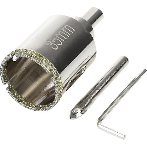 Diamond Drill Bit 35 mm Tile Hole Saw Glass, Ceramic, Microcrystalline Stone, Granite (1/5)