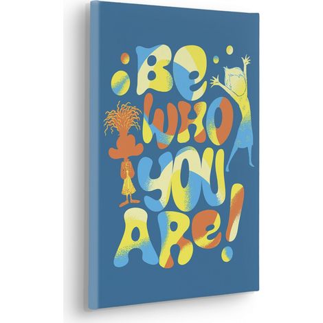 Tableau mural Disney and Pixar Vice Versa Be Who You Are 40x30 cm