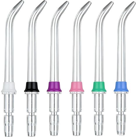 Embouts Jet Dentaire Haute Pression, 6PCS Rechange Haute Pression Classique, Nozzle Dental Appliance Compatibles avec WP-100, WP-660, WP-250 et Autres Modèles (1/5)