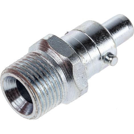 Raccord rapide pneumatique RS PRO, Filetage vers Mâle G 3/8 Mâle 3/8pouces PCL en Acier ( Prix pour 1 ) (1/2)