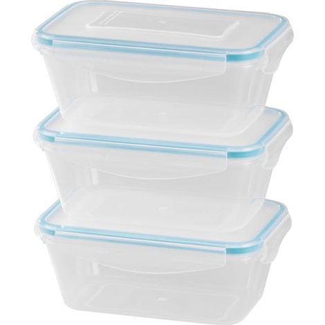 Dose MagicHome Lunchbox Set YH416, rechteckig, 3er Set, 700 ml, 172x115x71 mm
