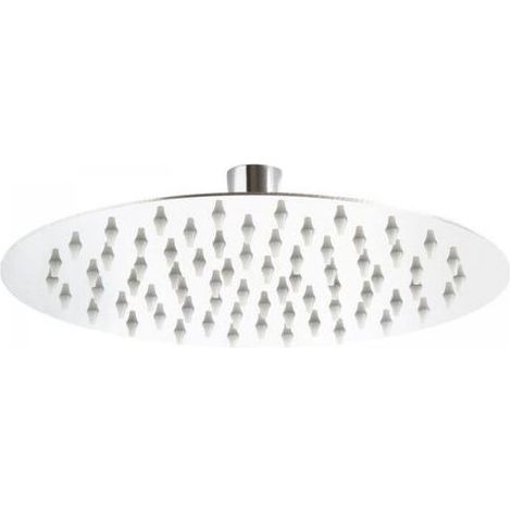 1pc Round Shower Head 25cm Rain Shower Head Rainfall Shower Head Stainless Steel Bathroom Accessory (1/3)