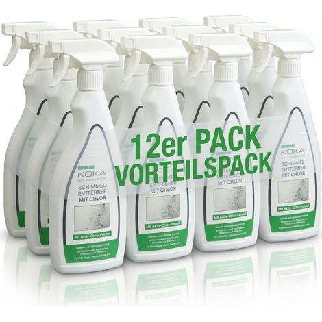 12x Schimmelentferner mit Aktiv-Chlor-Formel je 500ml (1/5)