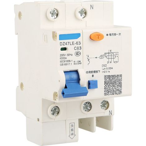 DZ47LE63 1p N C63 Fehlerstromschutzschalter 230V 63A 30mA (1/5)