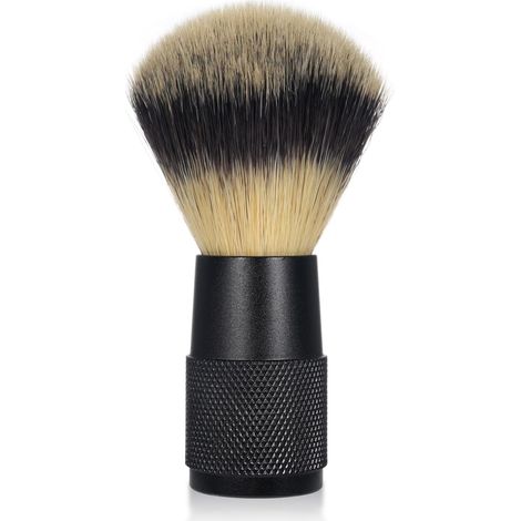 Brosse à Barbe pour Hommes pour Salon de Coiffure et Toilettage-poils Ergonomiques et Doux pour un Outil de Rasage Confortable (BLACK)