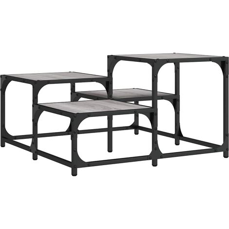 Maison Exclusive - Couchtisch Grau Sonoma 68x68x40 cm Holzwerksto