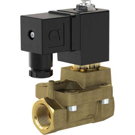 Riegler 2/2 MV, NC, MS, G38, DN13, PN 0,5-16, NBR, vorgest., 230V AC