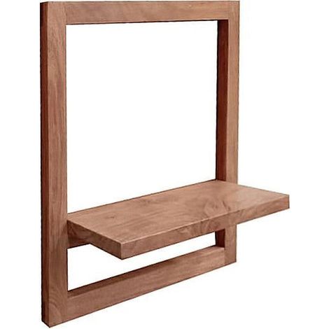 étagère murale en bois d'acacia modèle siros 50x16h55 cm (1/2)