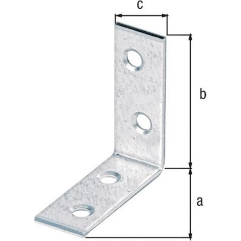 GAH Alberts Stuhlwinkel 40x40x15mm Stahl roh, gelb, sendz.