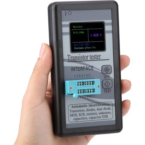 M328 Multifunktionales LCD-Digitaltransistor-Testgerät 0,5 Ω - 50 MΩ (1/5)