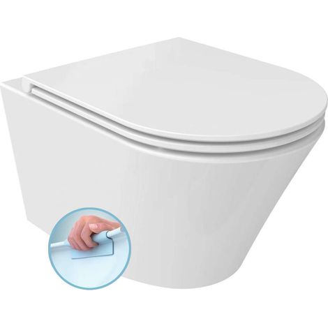Sapho Paco - Wand-WC Short, Rimless, weiß PZ1012SH (1/5)