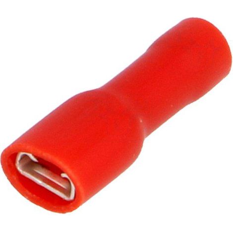 Connecteur plat 4.8mm 0.8mm femelle 0.25-1.5mm2 rouge x5