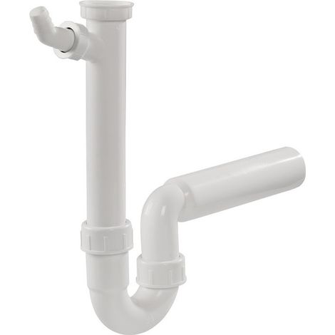 Manguera de descarga de sifón de base profesional blanca, plástico 1 1 / 2Z x 3 / 4Z, D x 50 mm BASE PRO