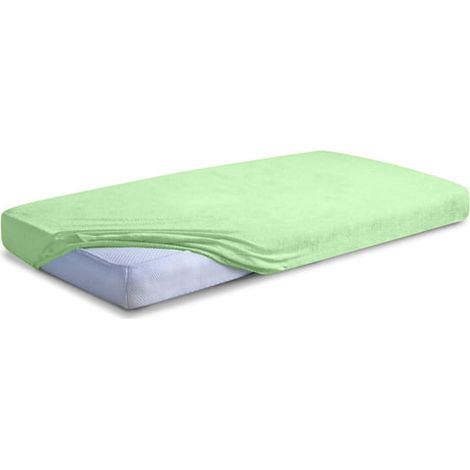 Frottee-Spannbettlaken mit hochwertigem Gummizug, 60 x 120 x 10 cm (1/5)