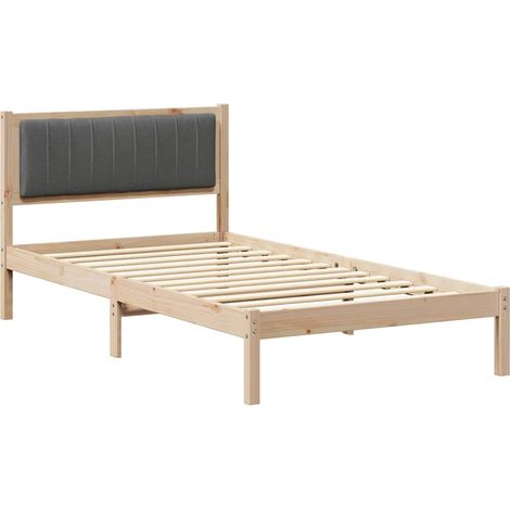 Maison Exclusive - Estructura de Cama con Cabecera Tapizada Gris