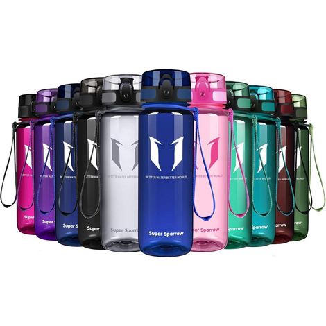 Trinkflasche Tritan BPAfrei 350ml 500ml 750ml 500 ml Glossy Methylblau (1/5)