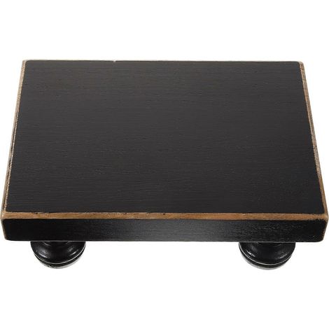 Rehausseur de porte-savon en bois compatible avec un usage domestique, support d'exposition en bois avec base sur pied (1/5)