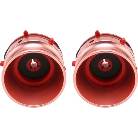 Écrou de roue 1/4" 10 pouces en alliage d'aluminium poli, adaptateur universel NAB pour chargeur, compatible Studer ReVox B67 et Akai, paire de 2, couleur or rose (1/5)