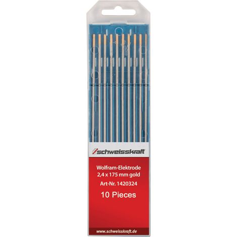 schweisskraft Wolframelektroden Schweisskraft WL 15 gold 1,6 x 175 mm 10 Stk (1/2)