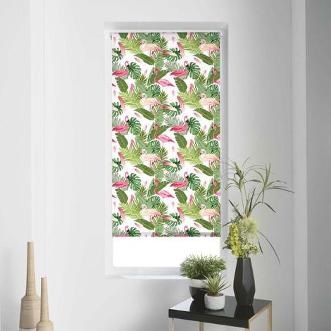 Store Enrouleur Tamisant "Zootica" 120x180cm Vert (1/3)