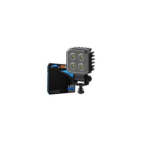 Phare additionnel LED 24W 3520Lms Dark Series 4D Square - XENLED - Éclairage large et puissant Homologué R149 et R10 - LED OSRAM