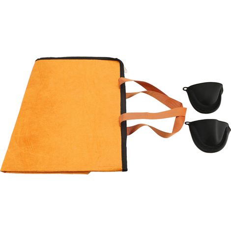 Couverture de barbecue multifonctionnelle, pliable, légère, empêche la déshydratation, sac de repos isotherme réutilisable pour la viande avec gants en silicone anti-brûlure (1/5)