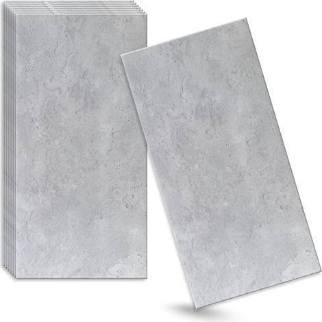 Verdico 3D Panneaux muraux Polystyrne - Gris - 100x50 Cm - 10 pices - Béton Architectural - 5 m2 - Panneaux de plafond