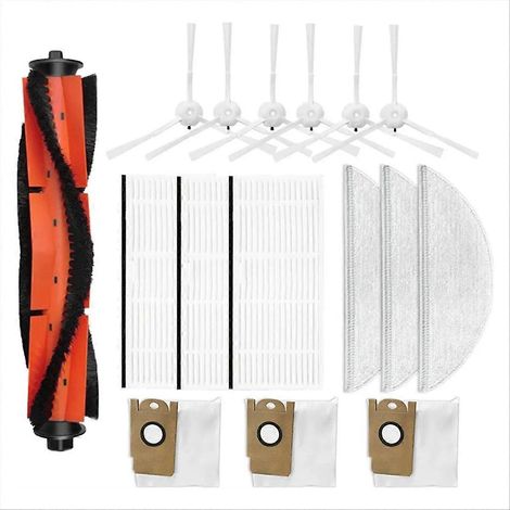 Hauptbürste S1, Seitenbürsten, Filter, Wischmopps, Staubbeutel, komplettes Ersatzteilset, effiziente Reinigung, kompatibel mit Modell S1, Multifunktionsset, Haushaltsreinigung, 4-teilig, langlebige Qu (1/5)