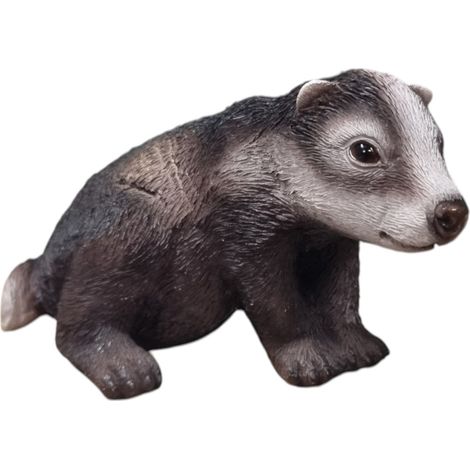 Dekofigur Dachs 11 x 19 x 12 cm bunt Figur