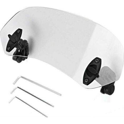Extensión de parabrisas de motocicleta GABRIELLE - Extensión de parabrisas universal para motocicleta con clip ajustable, accesorios para parabrisas (1/5)