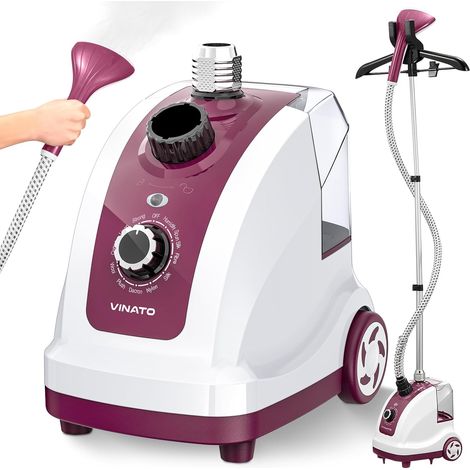 Defroisseur Vapeur Vertical, Repasseur Vapeur Vertical avec Réservoir d'eau de 1,35 litre, 11 Fonctions Vapeur Clothes Steamer, Brosse Vapeur Pour Tous Types de Textiles - 1950W (1/5)