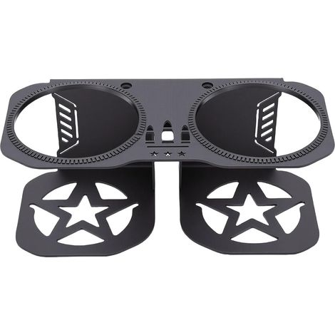 Cup Holder Support Bar Stable Replacement for 570 800 900 1000 XP Turbo Trail, Steel Rubber Ring Large Bottles CMB0135 (Black) (1/5)