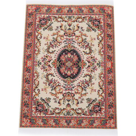 Tapis miniature 1:12 pour maison de poupée, élégant et raffiné, décoration de salon n°1 (1/5)