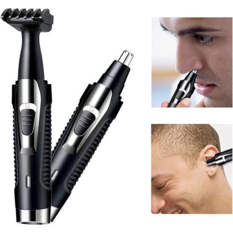 MaxTech - Rasoio 2 In 1 Rifinitore Per Naso Capelli Basette Orecchie Ricaricabile Gm-3130 - (1/5)