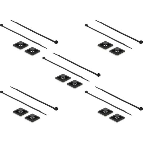 Befestigungssockel 30 x 30mm avec Kabelbinder L 200 x B 4,8mm Länge: 200 mm