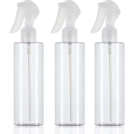 Set mit 3 x 300ml Sprühflaschen, Feinnebel-Sprühflasche für Haare, Haushaltsreinigung, Pflanzen und Haustiere, leere wiederverwendbare Flasche (nicht durchgehend) (1/5)